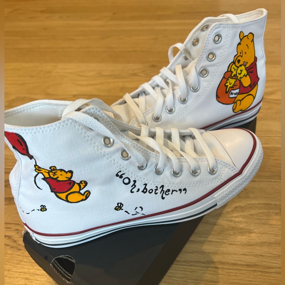 Custom painted Winnie the Pooh Converse
